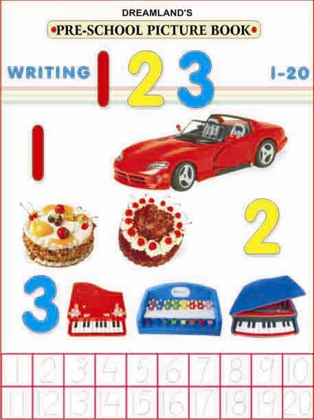 Pre school writing books - 1 to 20